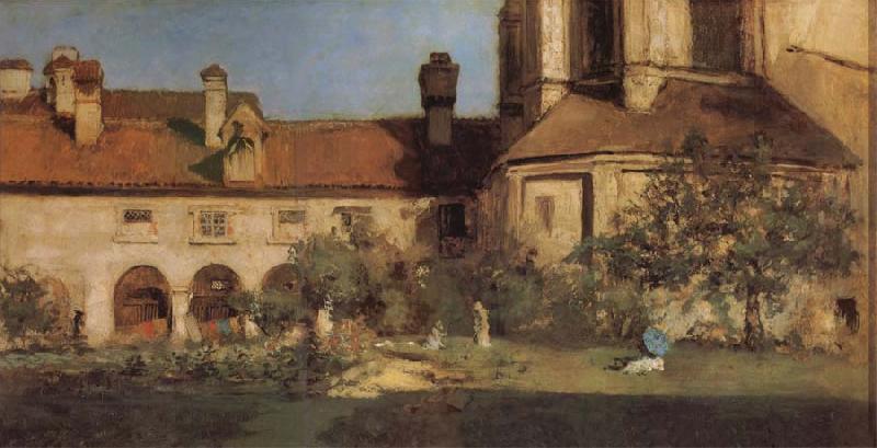 William Merritt Chase The Cloisters oil painting image